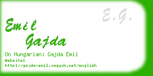 emil gajda business card